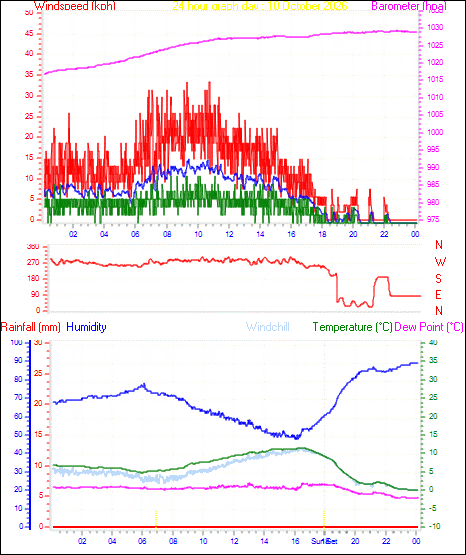 24 Hour Graph for Day 10