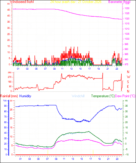 24 Hour Graph for Day 21