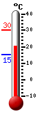 actuellement: 26.8�C, max: 30.1�C, min: 15.3�C